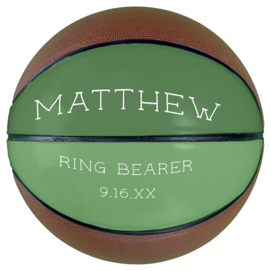 Maßgeschneiderter Ehering Basketball (Vorderseite)