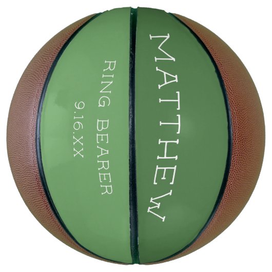 Maßgeschneiderter Ehering Basketball (Vertikal)