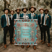 Maßgeschneiderter, eleganter Kupferturquoise-Rahme Flachmann