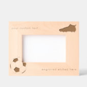 Maßgeschneiderter Etched American Football Soccer Geätzte Rahmen (Vorderseite)