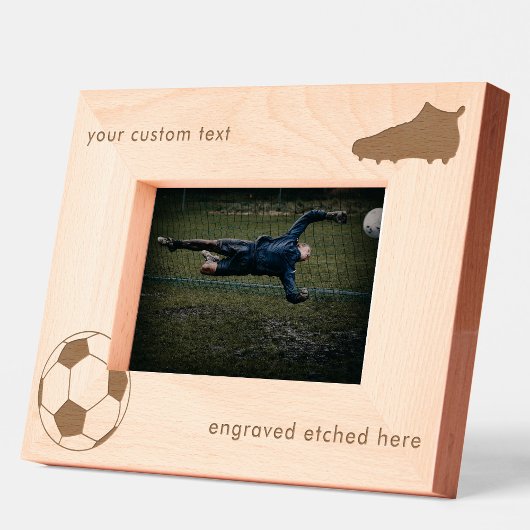 Maßgeschneiderter Etched American Football Soccer Geätzte Rahmen