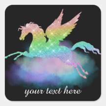 Maßgeschneiderter Fantasy-Regenbogen-Einhorn-Aufkl