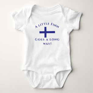 Maßgeschneiderter finnischer Patriotic Baby Bodysu Strampler