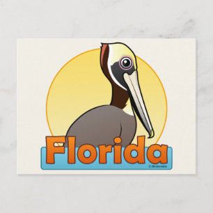 Maßgeschneiderter FL Brown Pelican Postkarte