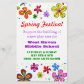 Maßgeschneiderter Flyer für große Blume (Vorne)