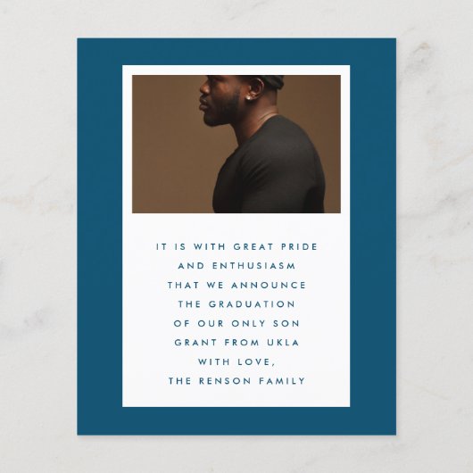 Maßgeschneiderter Foto-Abschluss (Rückseite)