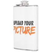 Maßgeschneiderter Foto Bierdeckel und Weinflasche Flachmann (Links)