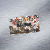 Maßgeschneiderter Foto-Collage Grazing Platter Cat Magnetische Visitenkarte (Beispiel)