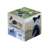 Maßgeschneiderter Foto Cube Würfel (Rückseite Schrägansicht)