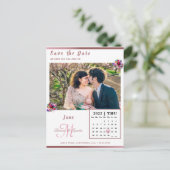 Maßgeschneiderter Foto Metallischer Korallenkalend Postkarte (Stehend Vorderseite)