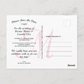 Maßgeschneiderter Foto Metallischer Korallenkalend Postkarte (Rückseite)