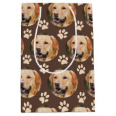 Maßgeschneiderter Foto-Musterhund Mittlere Geschenktüte (Vorderseite)
