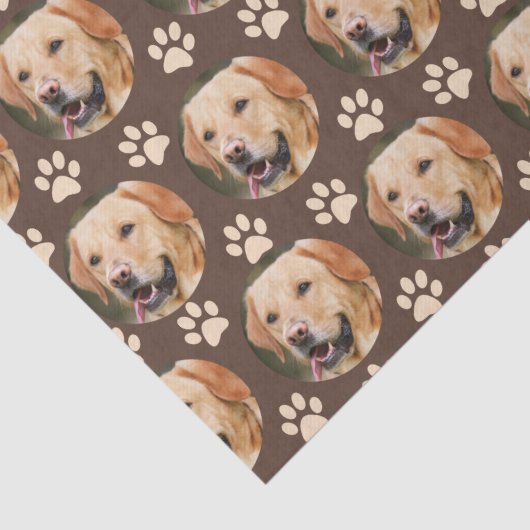 Maßgeschneiderter Foto-Musterhund Seidenpapier (Detail)