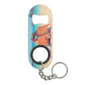 Maßgeschneiderter Foto Schlüsselanhänger Flaschenö Mini Flaschenöffner (Rückseite)