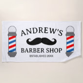 Maßgeschneiderter Friseurwerkpol und Schnurlopf Strandtuch (Vorderseite)