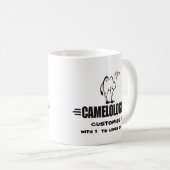 Maßgeschneiderter Funny Camel Kaffeetasse (VorderseiteRechts)