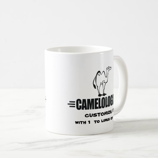 Maßgeschneiderter Funny Camel Kaffeetasse (VorderseiteRechts)