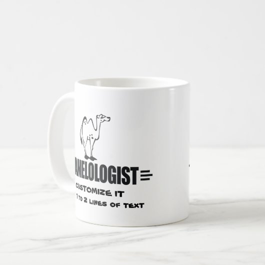 Maßgeschneiderter Funny Camel Kaffeetasse (Vorderseite Links)