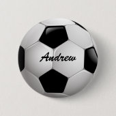 Maßgeschneiderter Fußballball Button (Vorderseite)