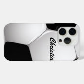 Maßgeschneiderter Fußballball Case-Mate iPhone Hülle (Rückseite (Horizontal))