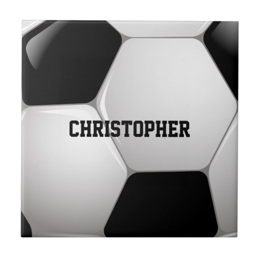 Maßgeschneiderter Fußballball Fliese (Vorderseite)