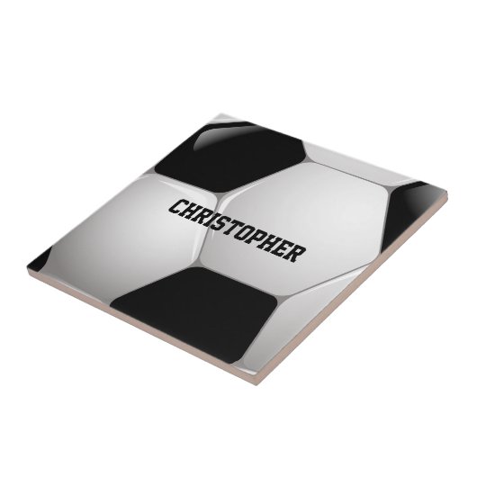 Maßgeschneiderter Fußballball Fliese (Seite)