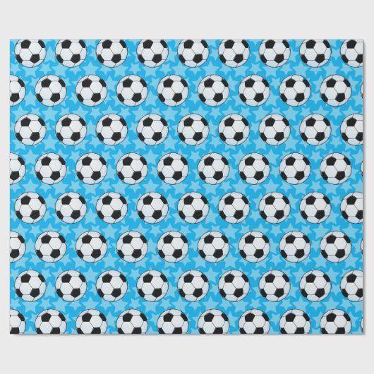 Maßgeschneiderter Fußballball Geschenkpapier (Flach)