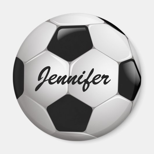 Maßgeschneiderter Fußballball Magnet (Vorne)