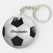 Maßgeschneiderter Fußballball Schlüsselanhänger (Rückseite)