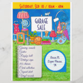 Maßgeschneiderter Garagenverkauf, Garagenverkauf Flyer (Hinten)