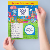 Maßgeschneiderter Garagenverkauf, Garagenverkauf Flyer (Hand)