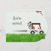 Maßgeschneiderter Geburtstag für Golf Lover Golfer Einladung (Vorne/Hinten)