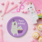 Maßgeschneiderter Geburtstag Große Pyrenäen Hund Pappteller (Party)