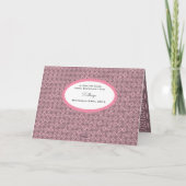 Maßgeschneiderter Geburtstag mit Spitze und Foto Karte (Rückseite)