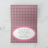 Maßgeschneiderter Geburtstag mit Spitze und Foto Karte (Innenseite)