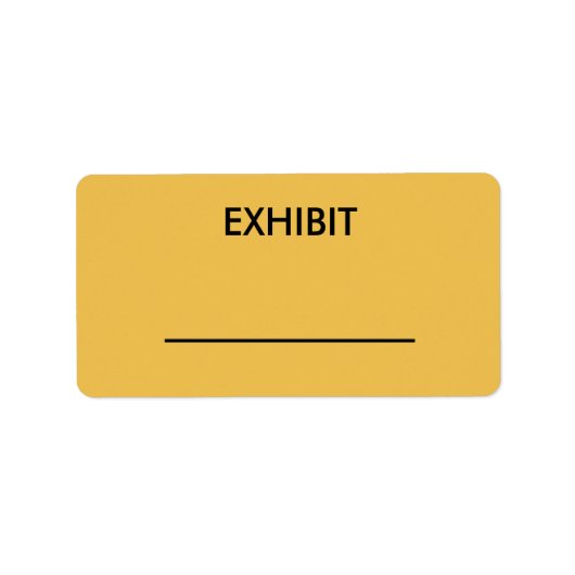 Maßgeschneiderter gelber Hofreporter-Aufkleber Adressaufkleber (Vorne)