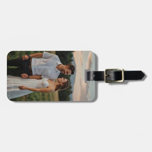 Maßgeschneiderter Gepäckträger-Tag mit Personalisi Gepäckanhänger (Vorderseite horizontal)