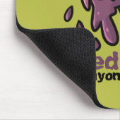 Maßgeschneiderter, geschmolzener Schädel Mousepad (Ecke)