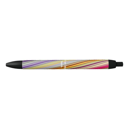 Maßgeschneiderter gestreifter Pen Kugelschreiber (Vorderseite)