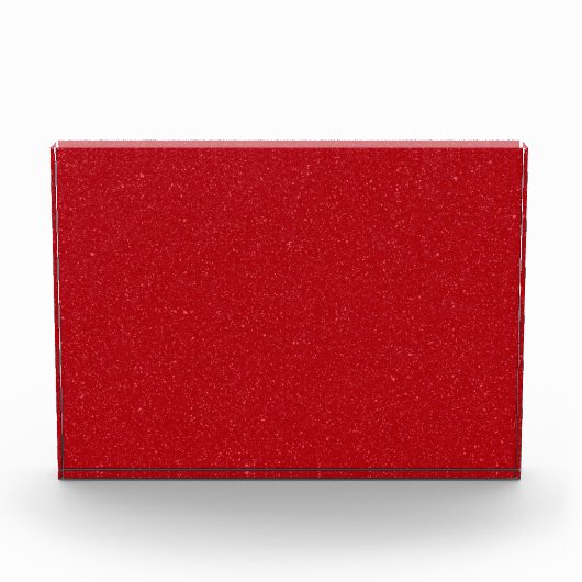 Maßgeschneiderter Glitzer Red Acrylic Foto Block (Vorderseite)