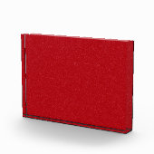 Maßgeschneiderter Glitzer Red Acrylic Foto Block (Rechts)