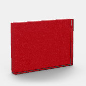 Maßgeschneiderter Glitzer Red Acrylic Foto Block (Links)