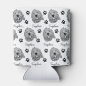 Maßgeschneiderter Goldendoodle Hund Personalisiert Dosenkühler (Rückseite)