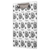 Maßgeschneiderter Goldendoodle Hund Personalisiert Klemmbrett (Links)