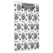 Maßgeschneiderter Goldendoodle Hund Personalisiert Klemmbrett (Rechts)