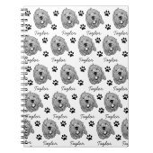 Maßgeschneiderter Goldendoodle Hund Personalisiert Notizblock (Vorderseite)