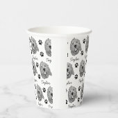 Maßgeschneiderter Goldendoodle Hund Personalisiert Pappbecher (Rechts)