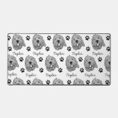 Maßgeschneiderter Goldendoodle Hund Personalisiert Schreibtischunterlage (Vorderseite)