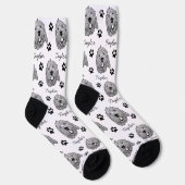 Maßgeschneiderter Goldendoodle Hund Personalisiert Socken (Rechts)