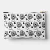 Maßgeschneiderter Goldendoodle Hund Personalisiert Zubehörtasche (Rückseite)